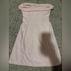 Oh Polly embellished strapless mini dress